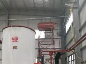 湖北60万生物质导热油炉安装现场